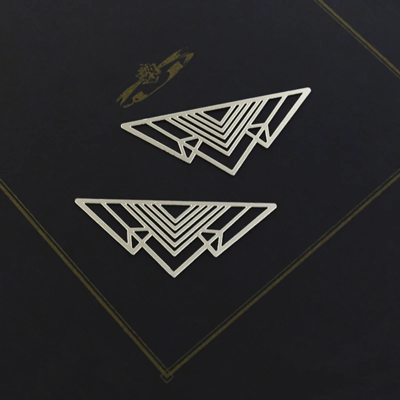 

Making Jewelry Findings Triangle Stainless Steel Bead Metal Pendant Laser Cut Geometric Steel Charm For DIY Necklace Earrings