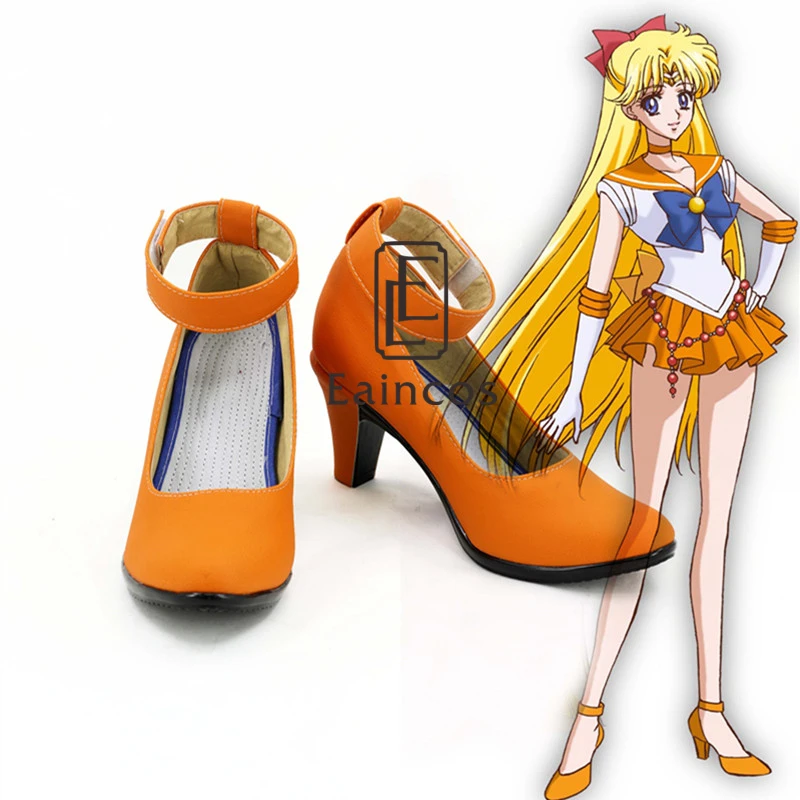 

Anime Sailor Moon Sailor Venus Aino Minako Cosplay Shoes Custom Made
