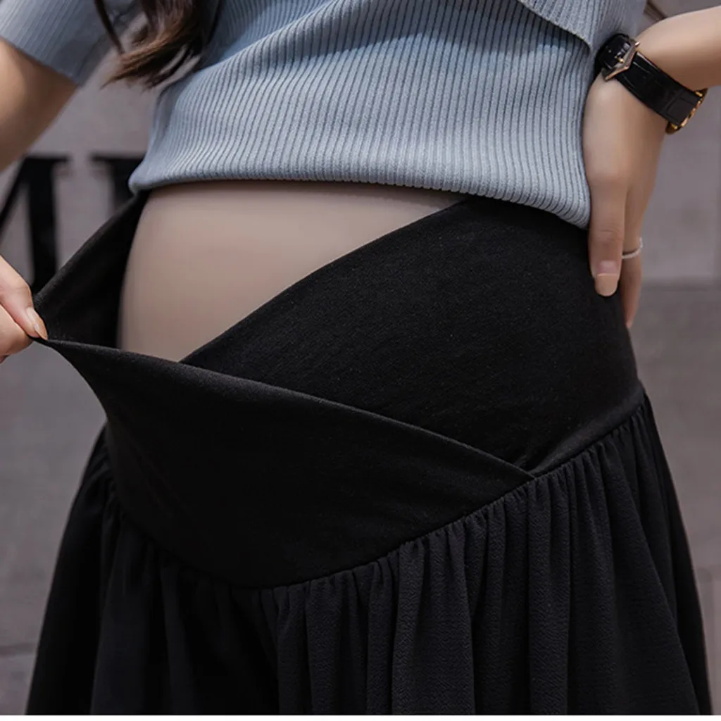 MUQGEW беременности и родам Шорты Для женщин беременности и родам теленок-Длина брюки Беременность Повседневное брюки с низкой талией, короткая юбка, zwangerschaps; одежда для детей;# y2