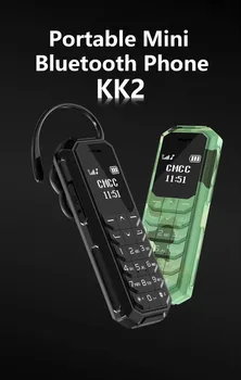 

Newest KK2 Wireless Bluetooth Headphone 0.66 inch Bluetooth V3.0 Dialer Headset Smallest MINI Cell phone PK BM30 BM50