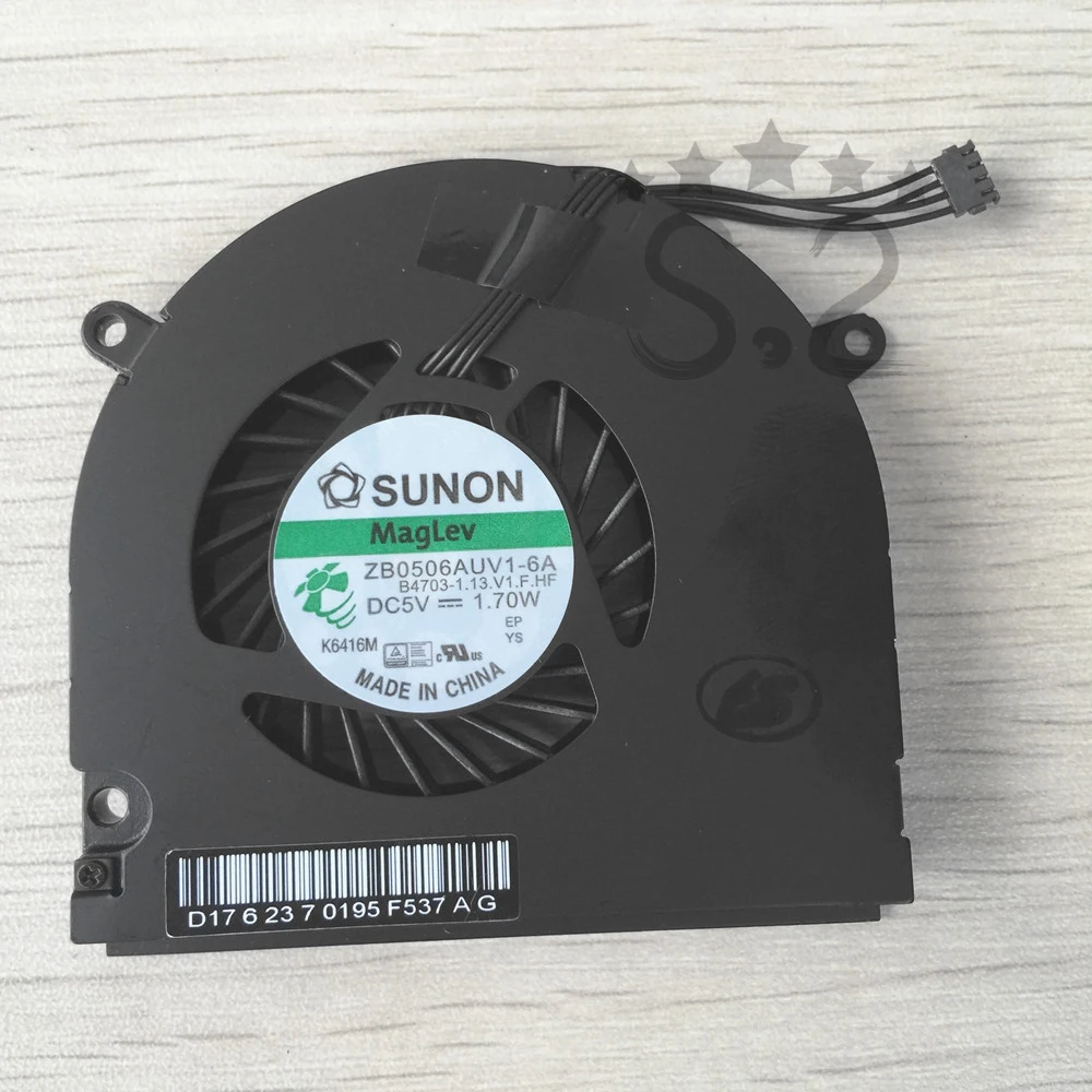 A1278 A1342 вентиляторы для центрального процессора новые для Macbook Pro 13 дюймов одиночные вентиляторы охлаждения