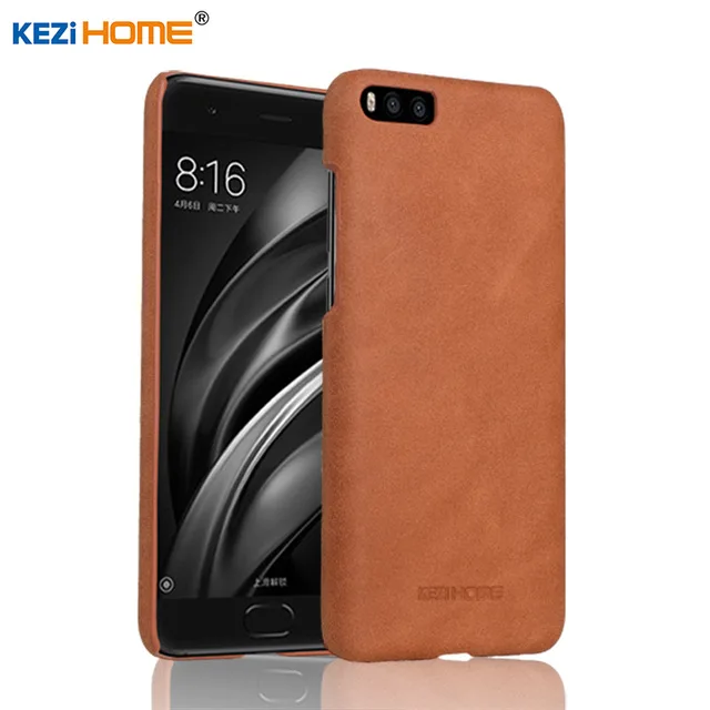 KEZIHOME For Xiaomi Mi6 Plus case Genuine Leather Hard SCRUB Back Cover capa 6 PLUS Phone Protector cases coque | Мобильные телефоны