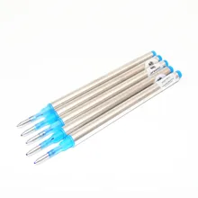 Jinhao 5 шт. чернильный синий Расширенный винт заправка роллербол ручка подходит для различных высококлассных ручек