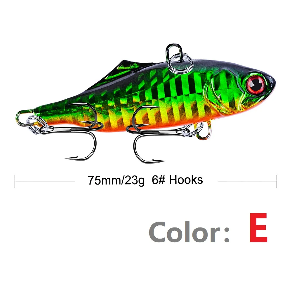Лидер продаж; Новинка; 7,5 см 23 г Vib приманка приманки для ловли рыбы, твердая Вибрационный светильник качели крючковый лов глаза для приманки для воблеров японские рыболовные снасти pesca