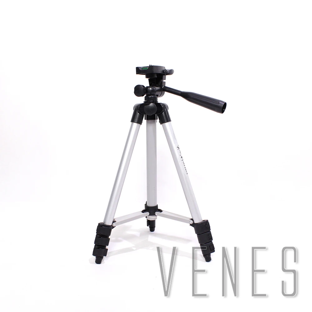 

Venes 3110 neutral/3110A Pro Camera Tripod Portable Lightweight Aluninum Tripod with Flexible Three-way Tripod Head