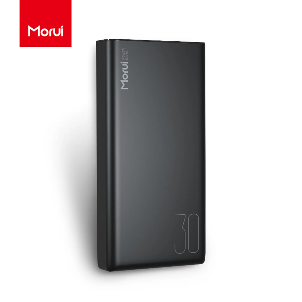

MORUI Powerbank 30000mAh PL30 Large Capacity External Battery Power Bank 3 USB Charging Ports for iphone XiaoMi Huawei Phones