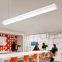 SVITZ длинные люстра проект кулон линии лампы супермаркет Конференц-зал библиотека исследование светодио дный освещение офиса висит лампы