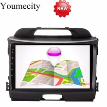 Youmecity 32G ROM 9 Inch!Sportage r/Sportage 3 2 din Android 7.1 Car DVD player Gps wifi for KIA 2010 2014 2011 2012 2013 2015