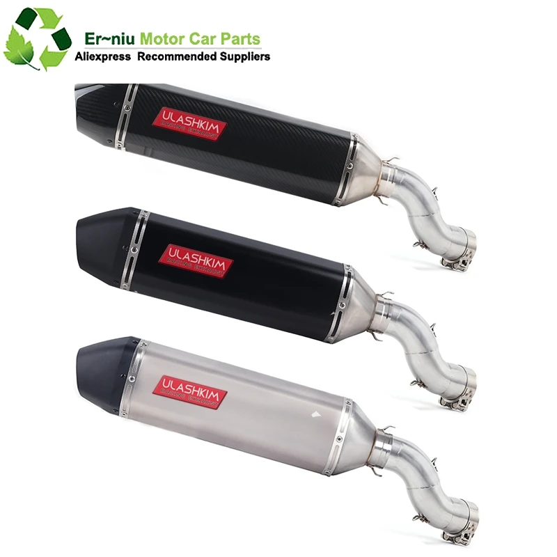 

Motorcycle Full System Exhaust Escape Slip-On For kawasaki Ninja 900 Z900 Modified Middle Link Pipe