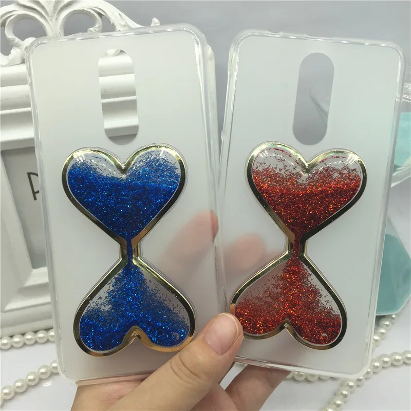 

Soft TPU Phone Case for Cubot R9 Glitter Star Liquid Quicksand Sand Wine Glass Cover for Cubot R9 Women's Cases