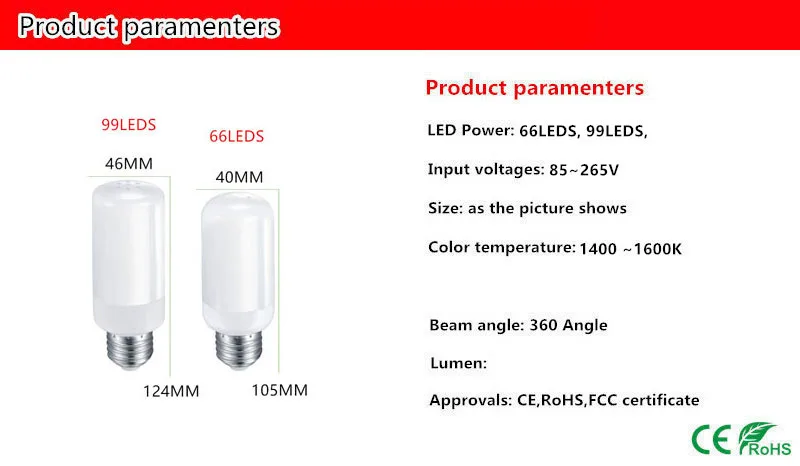 Светодиодный светильник с пламенем E27 E14 B22 SMD2835, 5 Вт, 9 Вт, AC85-265V, 1400-1600 K, режим третьей передачи, имитационный динамический светильник с пламенем