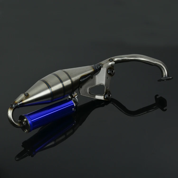 Синий мотоцикл Нержавеющая сталь выхлопной трубы и полный глушитель Системы для zx50