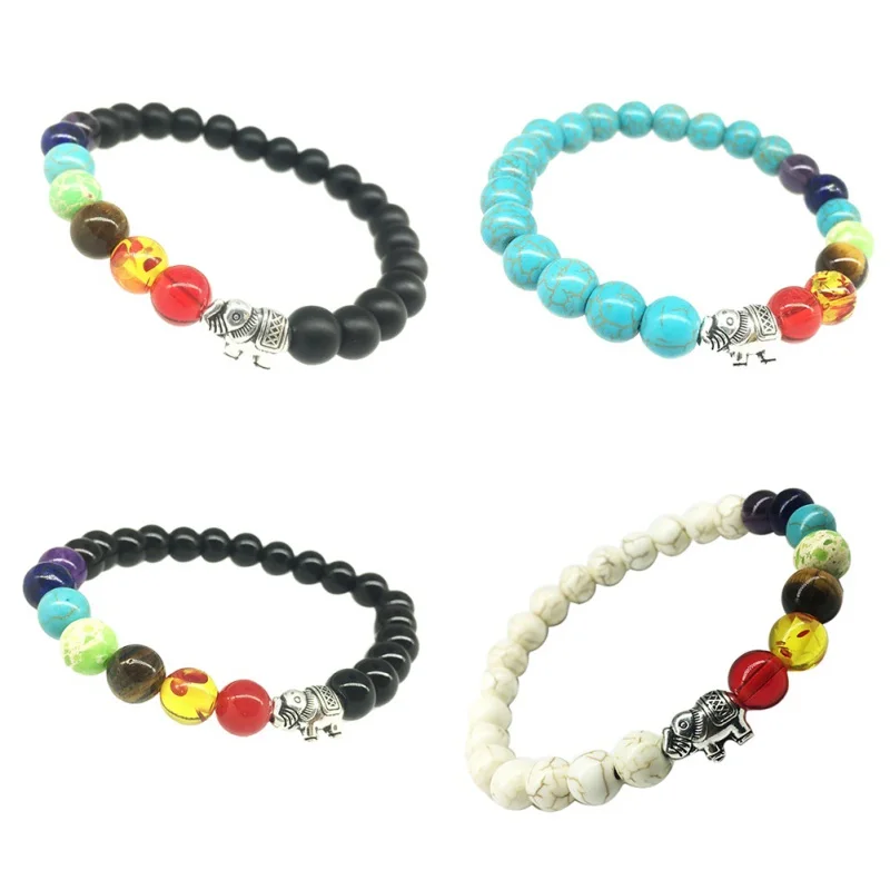 Classic Beads Bracelet Colorful YOGA Energy Bracelets for Women Men