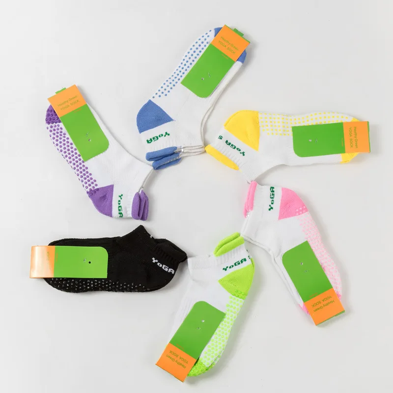 Women Fitness Professional Yoga Socks Anti Slip Rubber Dots Sports Indoor Exercise Socks Latex Pilates yoga socks