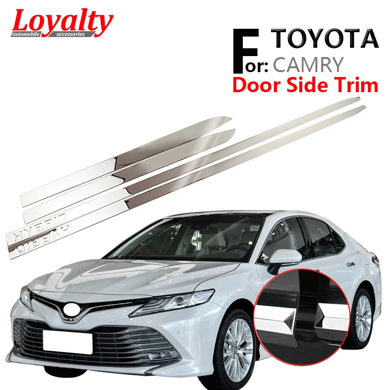 Loyalty for 2018 2019 8th Toyata Camry Door Body Side Molding Cover