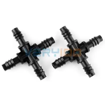 

NEW 20pcs 8mm Cross Barb Garden And Irrigation Misting Micro Sprinkler Connector Free Shipping!