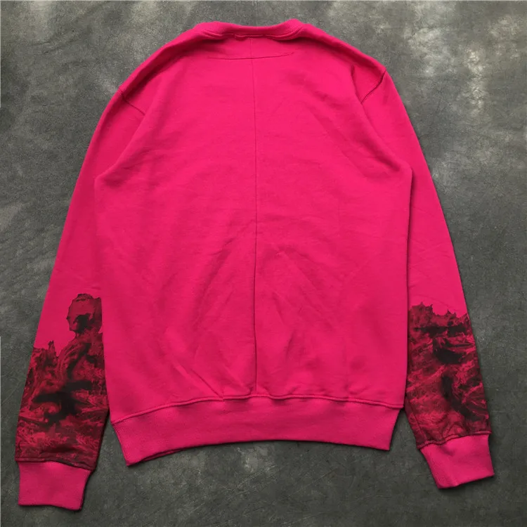 Новинка 19ss мужские розовые толстовки Mary Shark Stars толстовки с капюшоном бархатные хлопковые Толстовки Drake из плотного флиса для улицы в стиле хип-хоп# H33