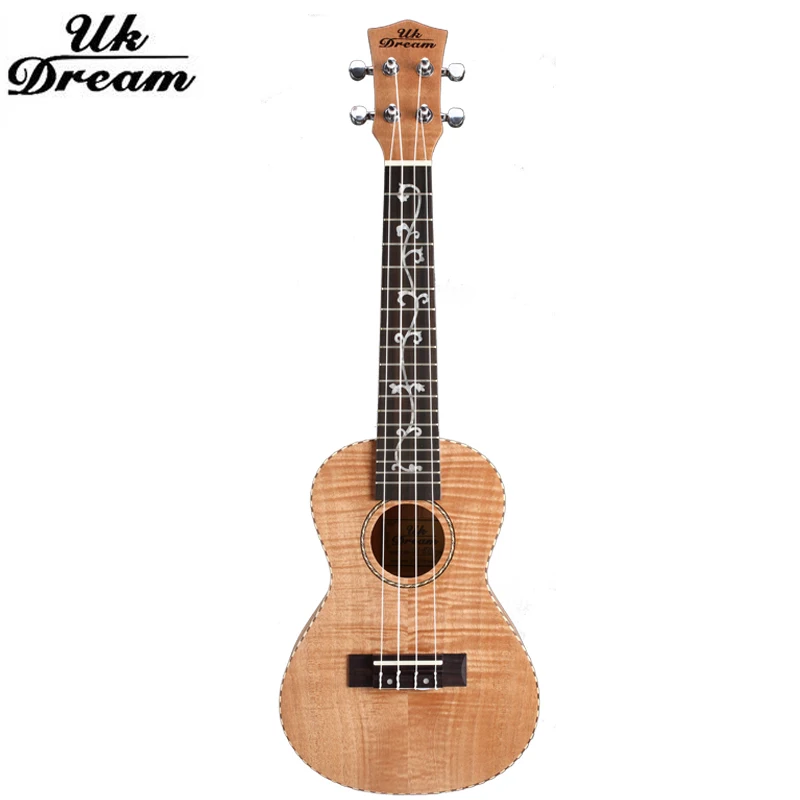 

23 inch Small Acoustic Guitar 4 Strings Full Okoume Tiger Classical Ukulele 18 Frets Musical Stringed Instruments Guitar UC-B7D