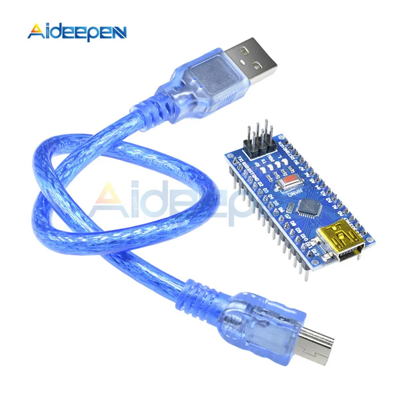 Mini USB CH340 Nano 3,0 ATmega328P ATMEGA328P-AU плата контроллера совместимый для Arduino Nano CH340 драйвер Nano V3.0 ATmega328 - Цвет: ATMEGA328P-AU B