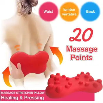 

Relax Back Stretcher Pillow Fitness Equipment Stretch Relax Backbone Stretcher Lumbar Support Spine Pain Relief Pillow