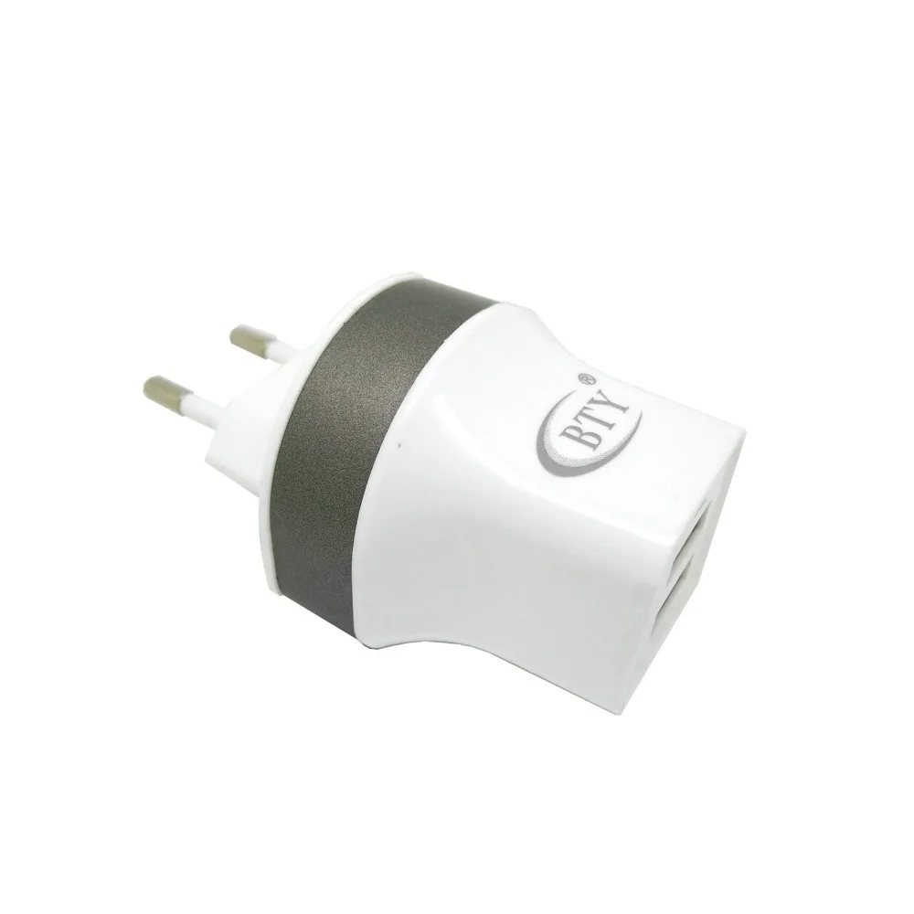 Двойной USB Зарядное устройство 100-240 в EU/US/UK Портативный Зарядное устройство Выход DC 5 V/2.4A 2xusb Зарядное устройство зарядное устройство для мобильных планшетов BTY-M525