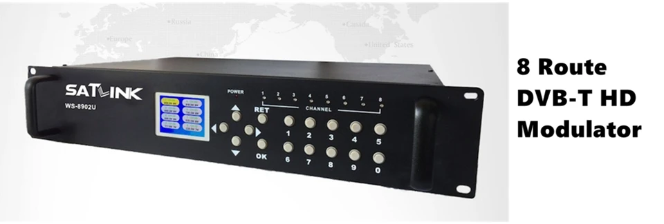 Satlink ST-6510 4 канала DVB-T модулятор HD 1080 P MPEG4 1 частота до 4 каналов лучше, чем Satlink WS-7990