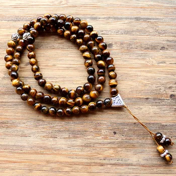 Handmade 6mm Natural stone bead with Alloy charm Shape 99 Prayer Beads Islamic Muslim Tasbih Allah Mohammed Rosary for women men