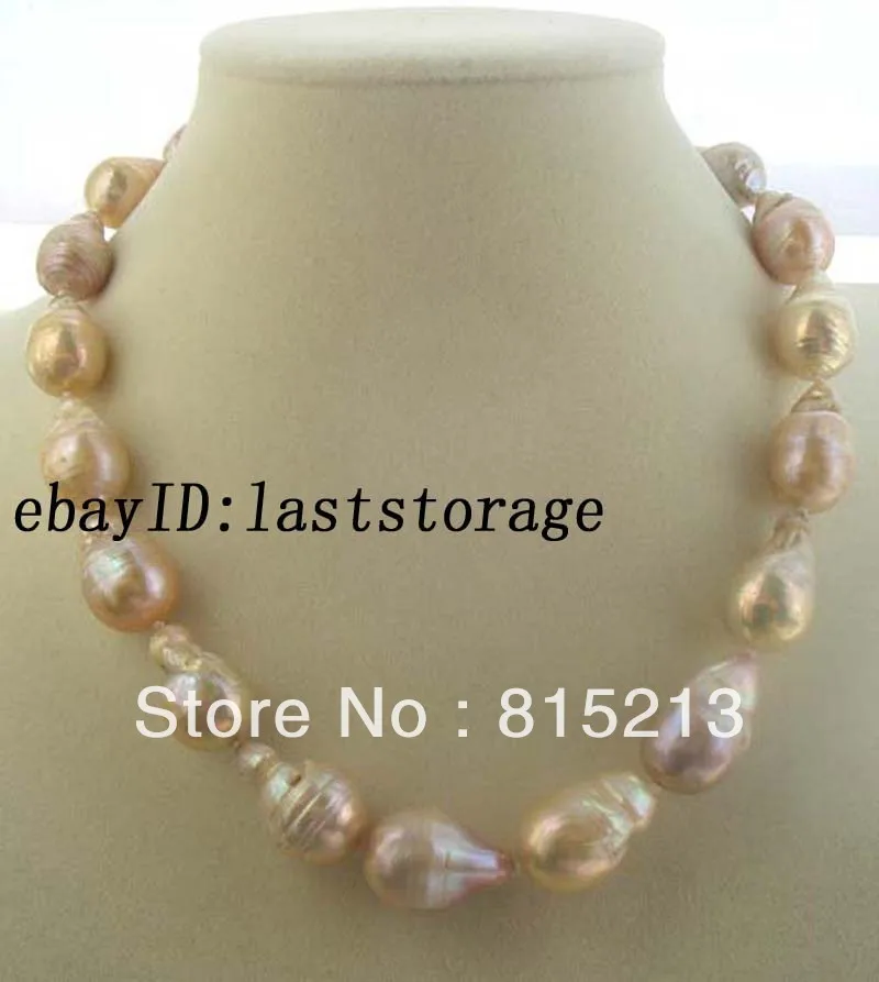 

FREE SHIPPING>>>@@ > N1061 freshwater pearl pink reborn keshi drop necklace 17.5