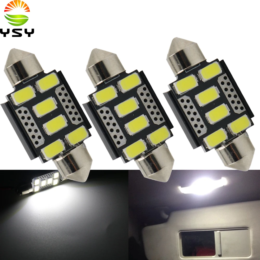 YSY 30 шт. Новая супер мощная 5630 6 SMD Festoon Dome C5W автомобильная светодиодная лампа