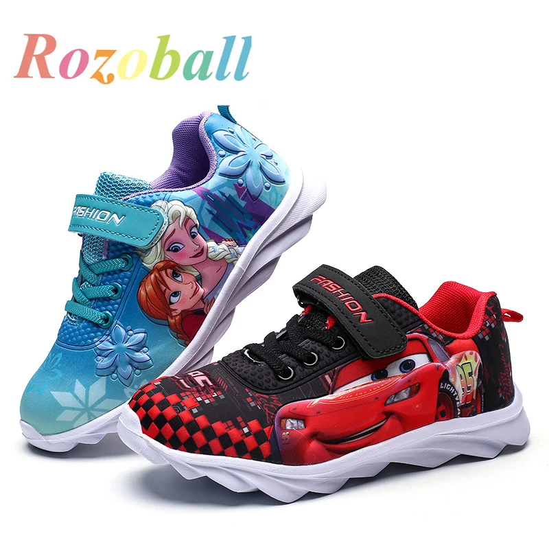 

Hot Spring New Children Shoes Girls Sneakers Elsa Anna Princess Kids Shoes Fashion Casual Sport Running Leather Shoes for girls