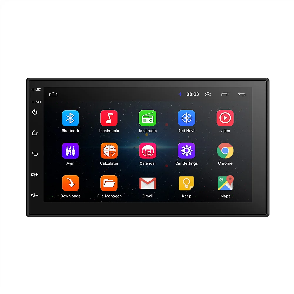 Excellent 7 inch 2 Din Android Car Radio GPS Navigation Bluetooth Universal Car Audio Stereo FM USB Touch Screen Car Multimedia MP5 12