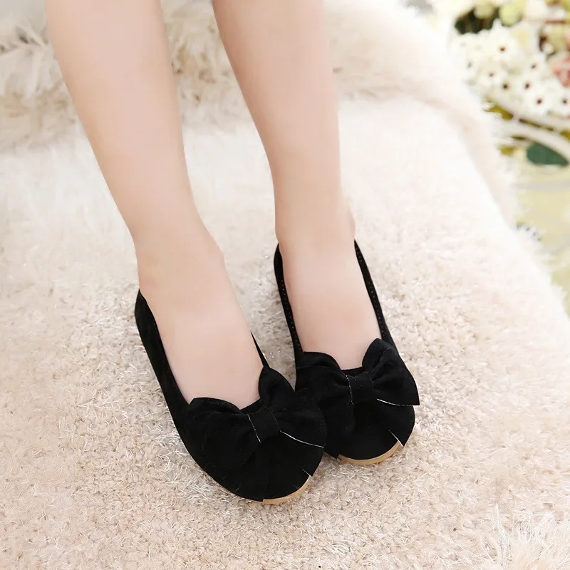 girl leather shoes bow (7)