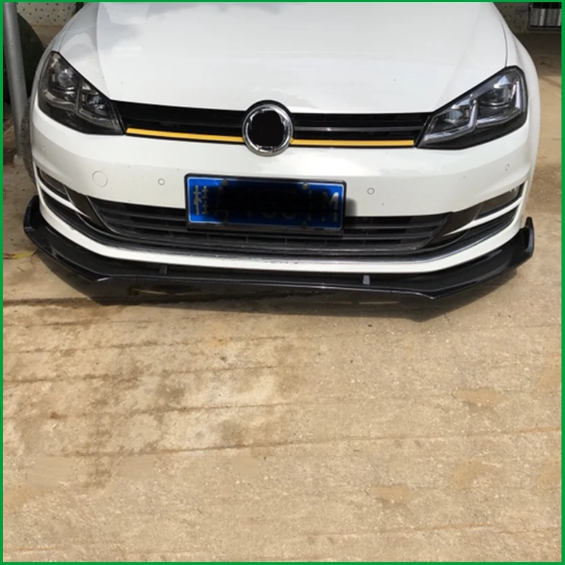 Для VOLKSWAGEN Golf 7 MK7 2013- передний бампер для губ рассеиватель кузова Комплект нижний бампер спойлер Защитная крышка отделка автомобиля Стайлинг