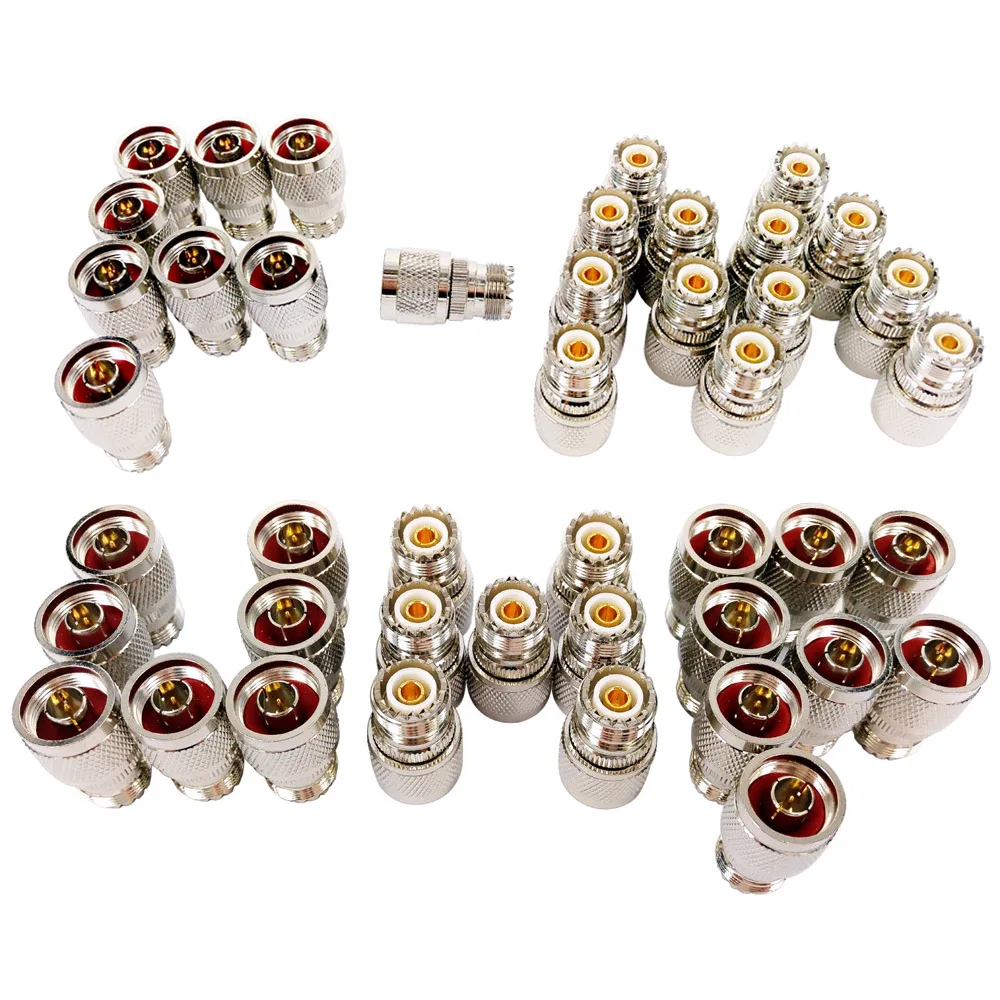 N Male to UHF SO-239 Female Jack RF Coaxial Connector Adapter 1