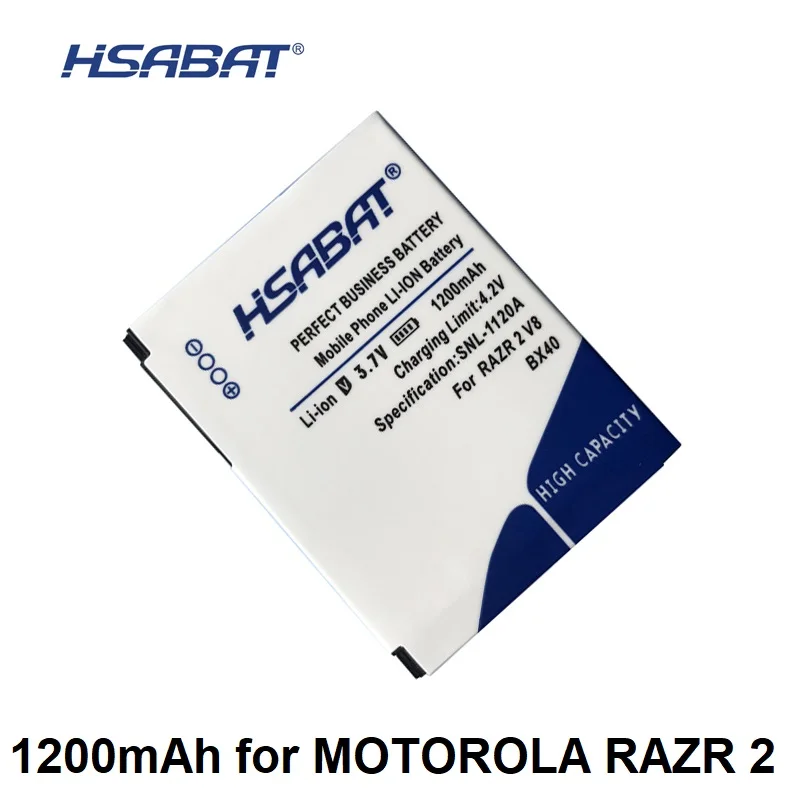 HSABAT BX40 1200 мА/ч, Батарея для Motorola RAZR2 V8, V9, V9M, V9X, Q9H, PEBL2 U8, U9 Q9h, MOTOZINE ZN5, ZN5M, рост, обхват груди, i9