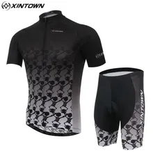 XINTOWN, мужские комплекты одежды для велоспорта MTB, Roupas Pro, велосипедная Джерси, короткая куртка, нагрудник, гелевая подкладка, шорты, штаны, быстро-дневные костюмы