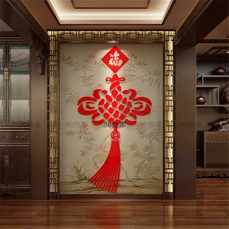 Buy Acrylic Crystal Chinese style Red China knot New