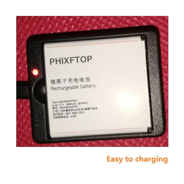 Аккумулятор PHIXFTOP AB2400AWMC + настольный для Xenium CTW732 CTW6500 CTW832 мобильный телефон philips W732