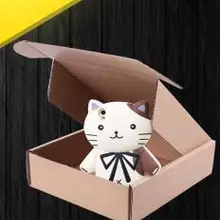 Пользовательские печати гофрированный крафт картон, картонная коробка для доставки