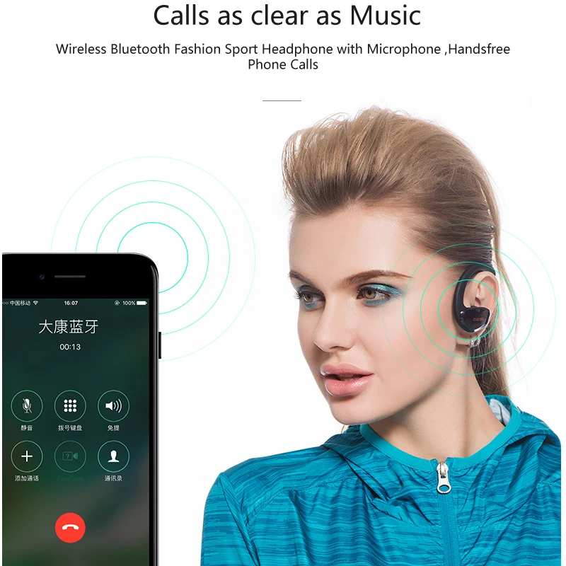 Ceny Dacom sportowiec zestaw słuchawkowy Bluetooth 5.0 słuchawki bezprzewodowe sport stereo słuchawka z mikrofonem