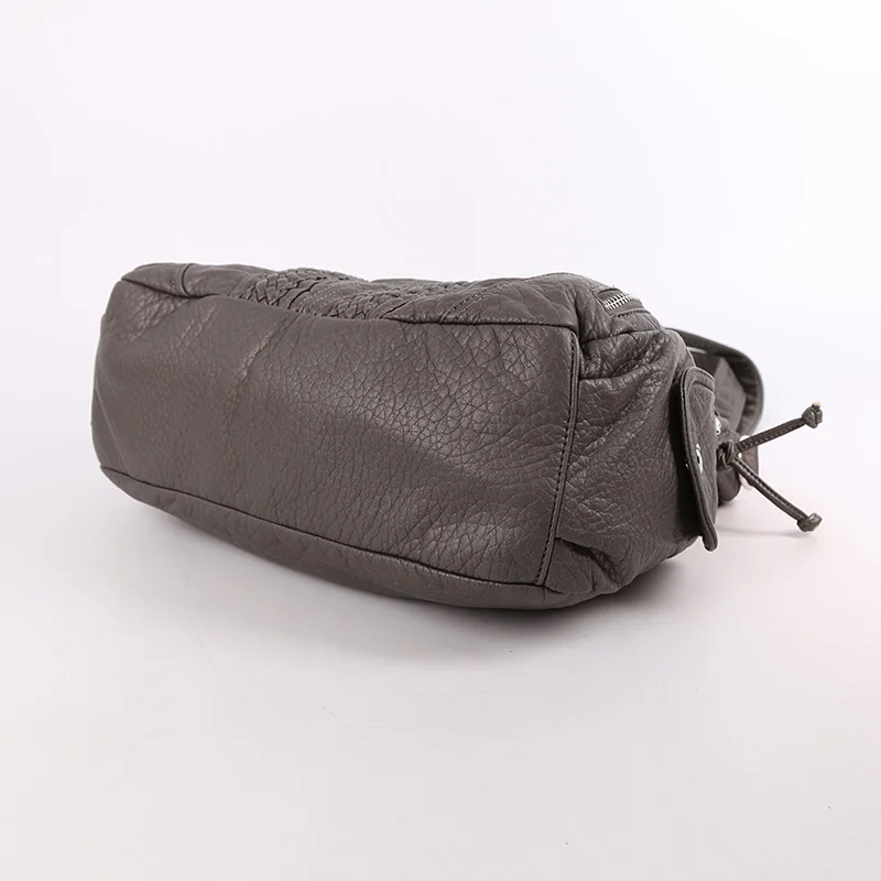 Kopen Fashion Hoge Kwaliteit Casual Designer Hobos Tote Handtas Vrouwen Tassen Gewassen Pu Lederen Schoudertas Sling Tassen Voor Dames