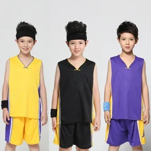 

Boy Summer basketball Jerseys Set Kid Outfit Custom Designed Children Summer Clothes