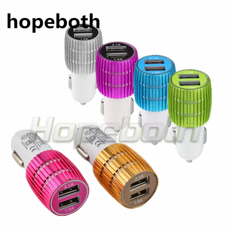 hopeboth Aluminum Car Charger Metal Travel Adapter 2 Ports Colorful Micro USB Car Plug USB Adapter For Samsung Note 8 Iphone X 8 hopeboth Aluminum Car Charger Metal Travel Adapter 2 Ports Colorful Micro USB Car Plug USB Adapter For Samsung Note 8 Iphone X 8