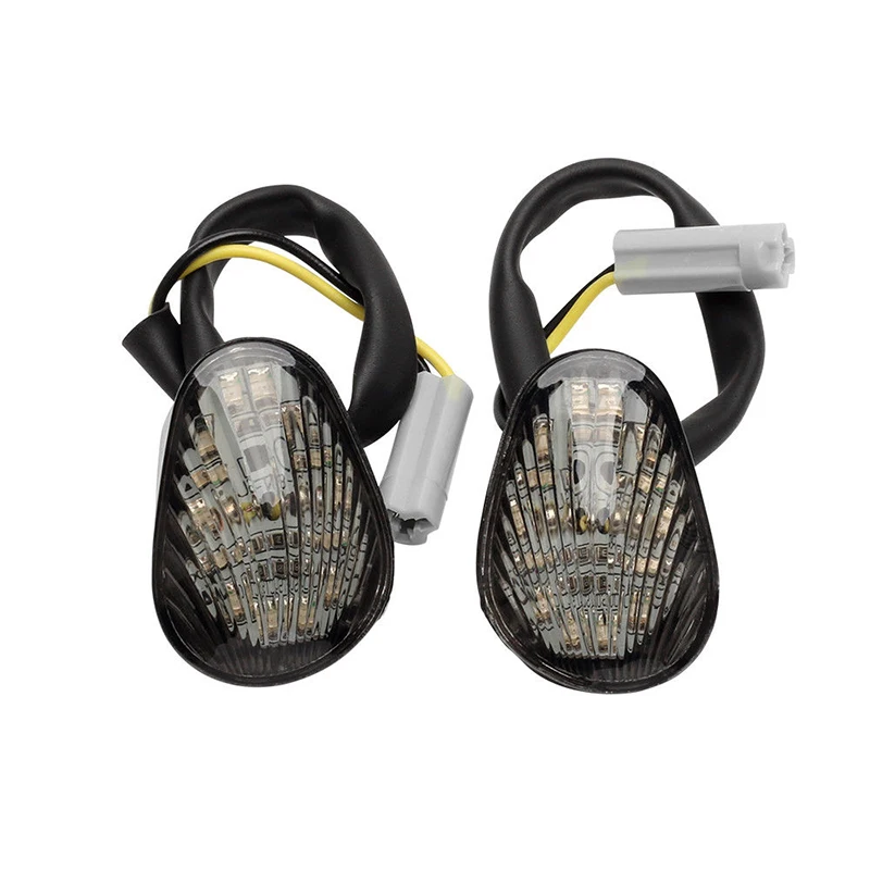 

For YAMAHA 02-08 YZF R1 R6 R6S LED Turn Signals Lights 2pcs 12V Replaces Pack
