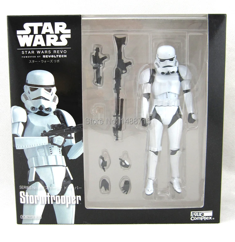 

Hot Classic Sci-fi Movie Star Wars Revo Revoltech Stormtrooper 6.5" Action Figure # 002 Retail Box