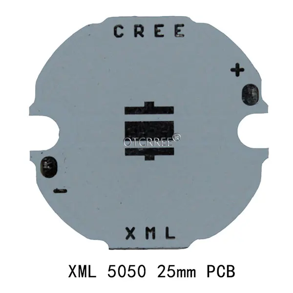 Cree XML2 XM-L2 XML T6 5050 светодиодный PCB Алюминий доска основа для отвода тепла пластины печатной платы 32/25/20/16 мм для DIY светильник - Испускаемый цвет: XML 5050 25mm PCB