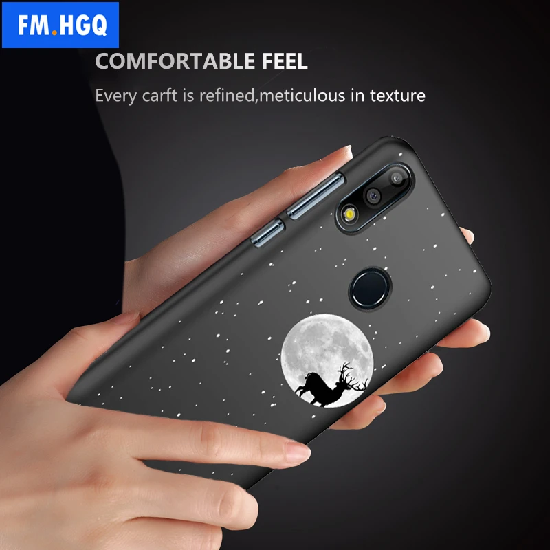 

Magnetic Car Holder Case For Asus Zenfone Max Pro M2 ZB633KL Patterned hard PC Magnet Case for ZB631KL ZB601KL Metal Plate