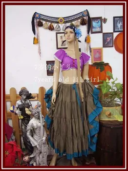 

Transparent thin belly dance Lotus leaf sleeve top YE21-31