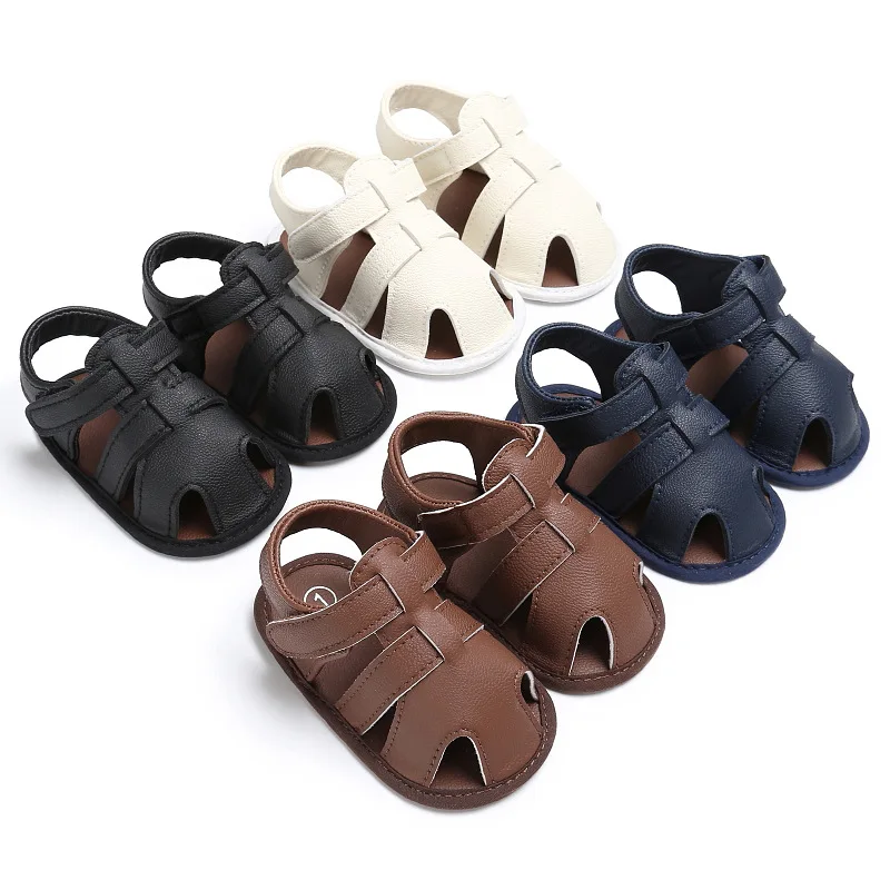 Newborn Baby Boy Summer font b Shoes b font Anti slip Very Light Solid Infant Toddler