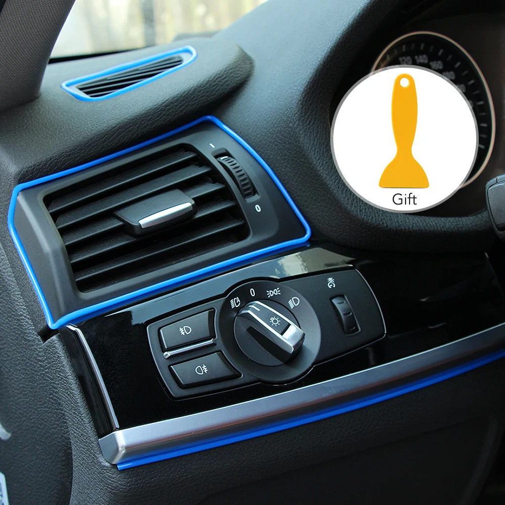 

5M Car Styling Interior Decoration Strip for Nissan TIIDA X-TRAIL Qashqai Skoda Octavia Fabia Renault Clio IX35 Ford Focus